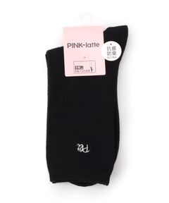 PINK-latte / ピンク ラテ ソックス | 【抗菌防臭】リブワンポイントソックス