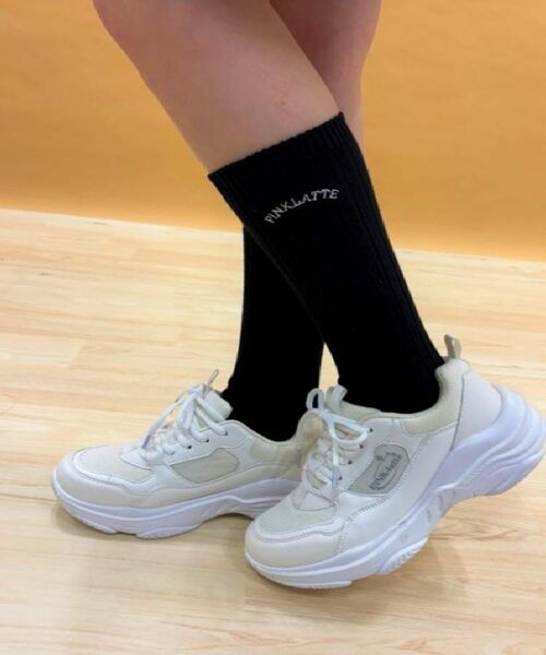 PINK-latte / ピンク ラテ ソックス | 【30cm丈】カレッジロゴルーズソックス | 詳細8