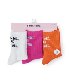 PINK-latte / ピンク ラテ ソックス | 【3Pセット】カラーショートソックス