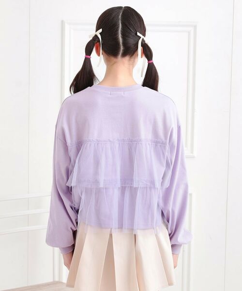 PINK-latte / ピンク ラテ カットソー | チュールドッキングロンT | 詳細3