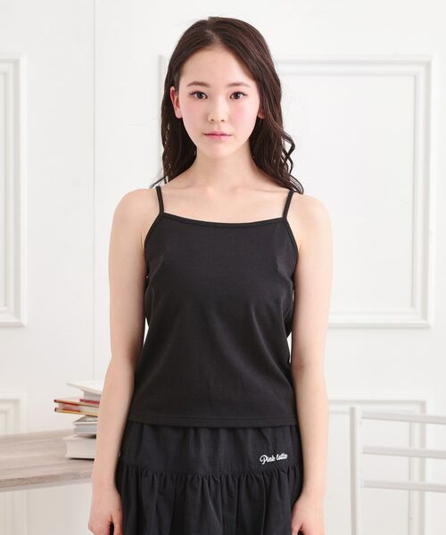 PINK-latte / ピンク ラテ カットソー | 【セットアイテム】プリントシアープルオーバー＋キャミ | 詳細8