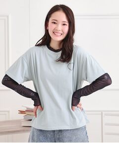 PINK-latte / ピンク ラテ Tシャツ | クマちゃん半袖Tシャツ