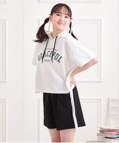 PINK-latte / ピンク ラテ セットアップ | 【セットアイテム】半袖パーカー＋ハーフパンツ