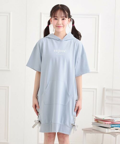 PINK-latte / ピンク ラテ ワンピース | ミニ裏レースパーカワンピース | 詳細1