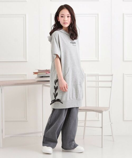 PINK-latte / ピンク ラテ ワンピース | ミニ裏レースパーカワンピース | 詳細10