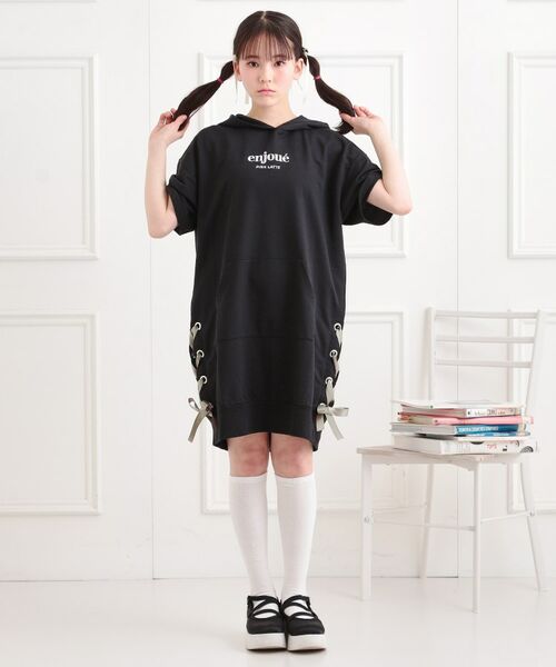 PINK-latte / ピンク ラテ ワンピース | ミニ裏レースパーカワンピース | 詳細13