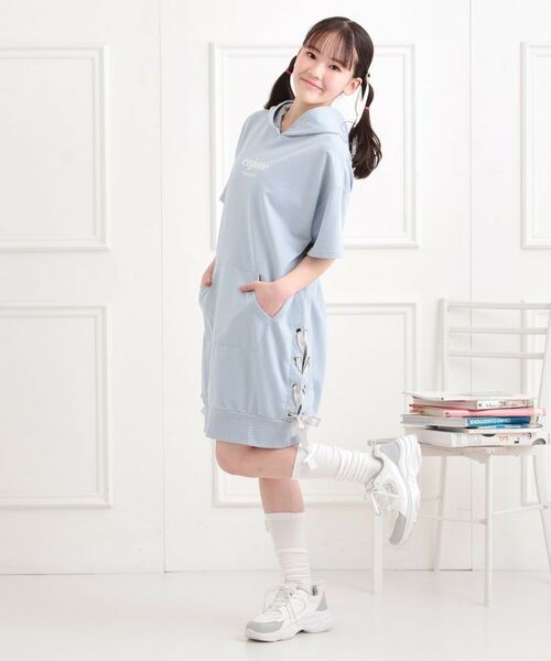 PINK-latte / ピンク ラテ ワンピース | ミニ裏レースパーカワンピース | 詳細17