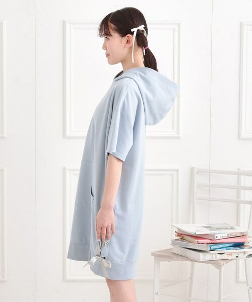 PINK-latte / ピンク ラテ ワンピース | ミニ裏レースパーカワンピース | 詳細2