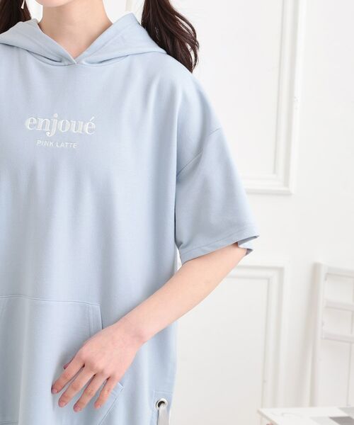 PINK-latte / ピンク ラテ ワンピース | ミニ裏レースパーカワンピース | 詳細5