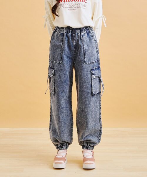 PINK-latte / ピンク ラテ パンツ | デニムカーゴパンツ | 詳細1