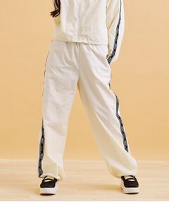 PINK-latte / ピンク ラテ パンツ | ロゴラインパラシュートパンツ