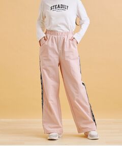 PINK-latte / ピンク ラテ パンツ | ロゴラインパラシュートパンツ