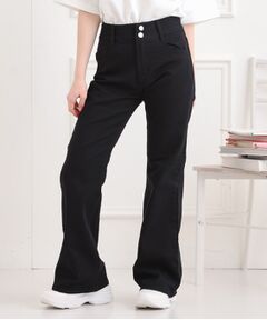 PINK-latte / ピンク ラテ デニムパンツ | セミフレアデニムパンツ