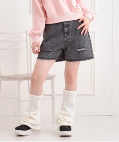 PINK-latte / ピンク ラテ ショート・ハーフ・半端丈パンツ | ダメージショートパンツ