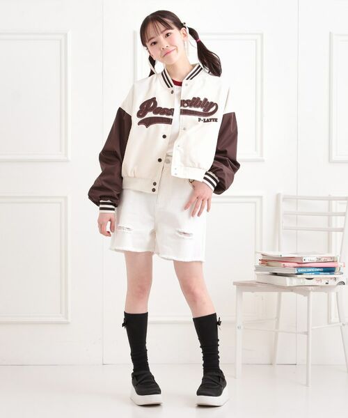 PINK-latte / ピンク ラテ ショート・ハーフ・半端丈パンツ | ダメージショートパンツ | 詳細10