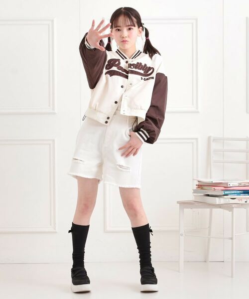 PINK-latte / ピンク ラテ ショート・ハーフ・半端丈パンツ | ダメージショートパンツ | 詳細11