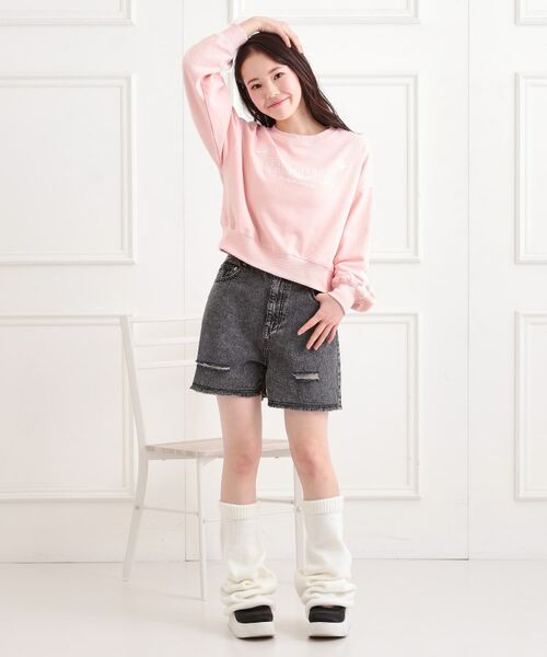 PINK-latte / ピンク ラテ ショート・ハーフ・半端丈パンツ | ダメージショートパンツ | 詳細18