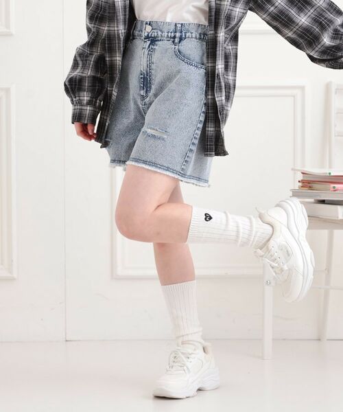 PINK-latte / ピンク ラテ ショート・ハーフ・半端丈パンツ | ダメージショートパンツ | 詳細21