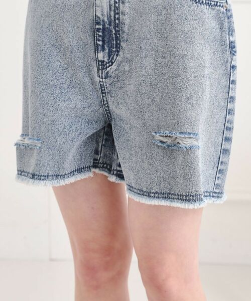 PINK-latte / ピンク ラテ ショート・ハーフ・半端丈パンツ | ダメージショートパンツ | 詳細8