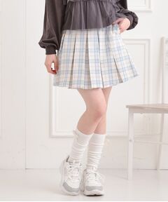 PINK-latte / ピンク ラテ ミニ・ひざ丈スカート | インパンプリーツチェックスカート