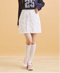 PINK-latte / ピンク ラテ ミニ・ひざ丈スカート | リングジップ台形スカート