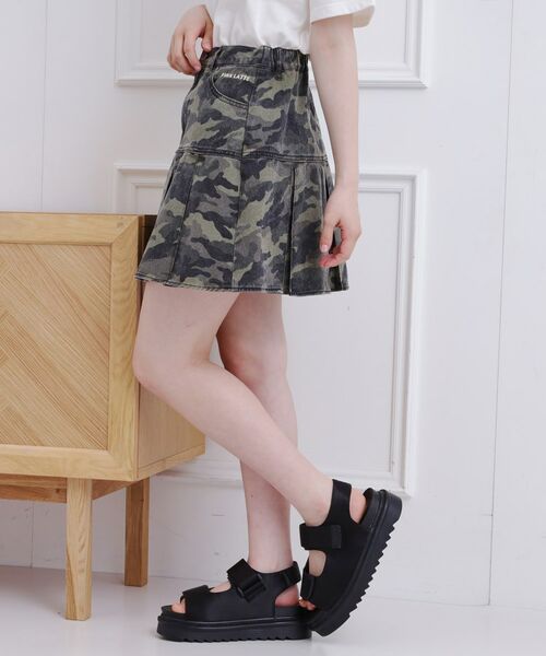 PINK-latte / ピンク ラテ ミニ・ひざ丈スカート | デニム裾プリーツスカート | 詳細16