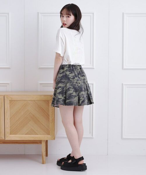 PINK-latte / ピンク ラテ ミニ・ひざ丈スカート | デニム裾プリーツスカート | 詳細18