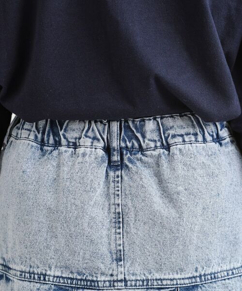 PINK-latte / ピンク ラテ ミニ・ひざ丈スカート | デニム裾プリーツスカート | 詳細6