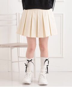 PINK-latte / ピンク ラテ ミニ・ひざ丈スカート | インパンプリーツ無地スカート