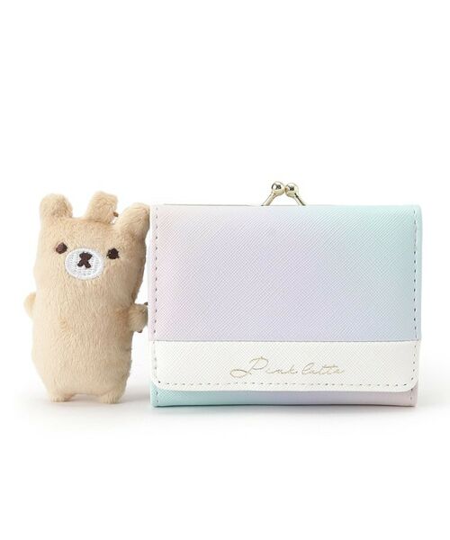 PINK-latte / ピンク ラテ 財布・コインケース・マネークリップ | マスコット付き三つ折り財布 | 詳細1
