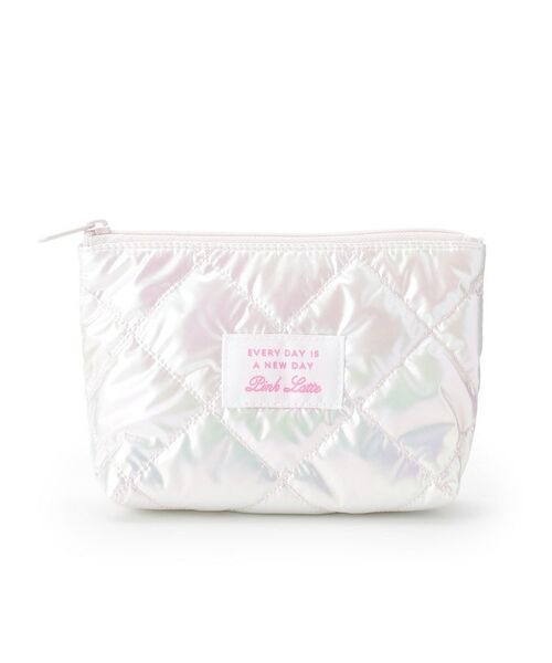 PINK-latte / ピンク ラテ ポーチ | シャイニーキルトポーチ | 詳細1