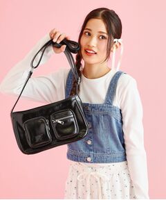 PINK-latte / ピンク ラテ ショルダーバッグ | Wポケットショルダー