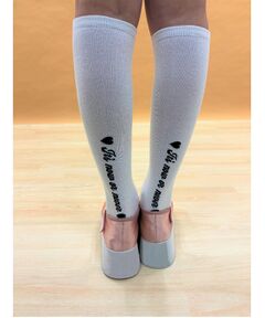 PINK-latte / ピンク ラテ ソックス | 【36cm】ロゴハイソックス