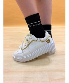 PINK-latte / ピンク ラテ ソックス | 【15cm丈】ピンボーダーショートソックス