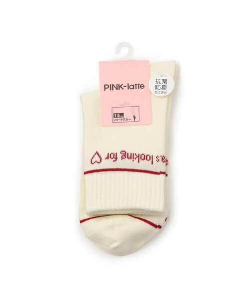 PINK-latte / ピンク ラテ ソックス | 【15cm丈】ピンボーダーショートソックス | 詳細3