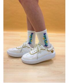 PINK-latte / ピンク ラテ ソックス | 【15cm丈】ロゴショートソックス