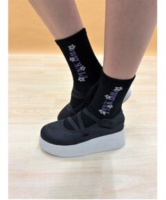 PINK-latte / ピンク ラテ ソックス | 【15cm丈】ロゴショートソックス