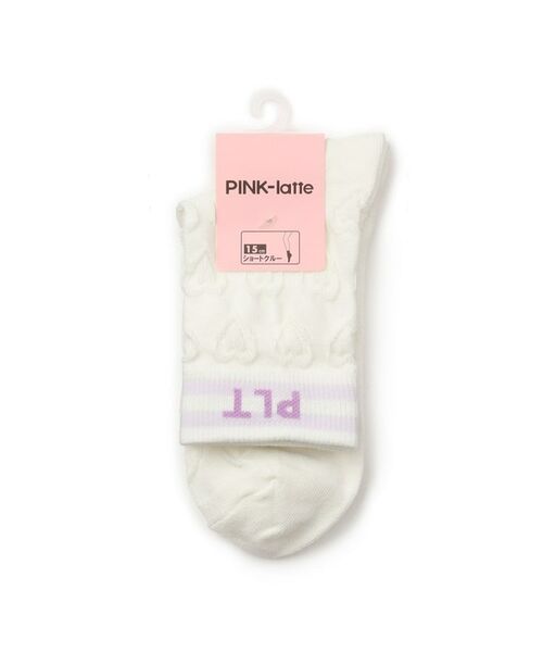 PINK-latte / ピンク ラテ ソックス | 【15cm丈】フロートハートソックス | 詳細1