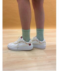 PINK-latte / ピンク ラテ ソックス | 【15cm丈】フレームロゴソックス