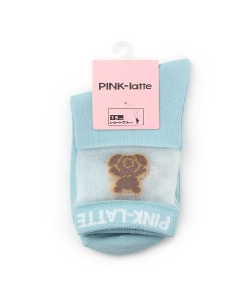 PINK-latte / ピンク ラテ ソックス | シースルーくまショートソックス | 詳細2