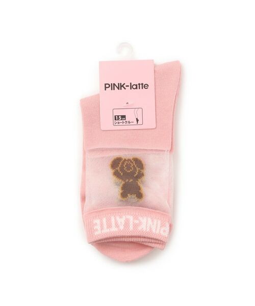 PINK-latte / ピンク ラテ ソックス | シースルーくまショートソックス | 詳細3