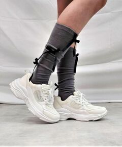 PINK-latte / ピンク ラテ ソックス | リボンハイソックス