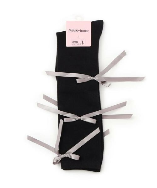 PINK-latte / ピンク ラテ ソックス | リボンハイソックス | 詳細1