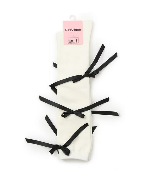 PINK-latte / ピンク ラテ ソックス | リボンハイソックス | 詳細3