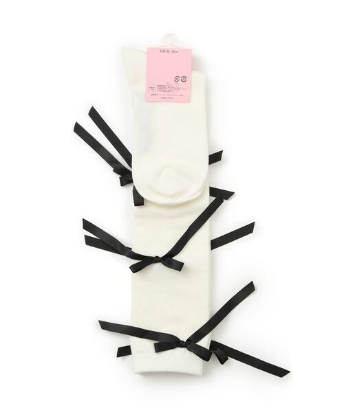 PINK-latte / ピンク ラテ ソックス | リボンハイソックス | 詳細4