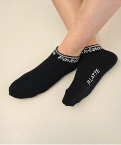 PINK-latte / ピンク ラテ ソックス | リブロゴショート丈ソックス