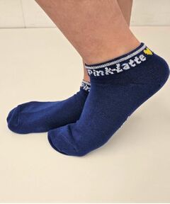 PINK-latte / ピンク ラテ ソックス | リブロゴショート丈ソックス