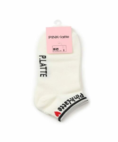PINK-latte / ピンク ラテ ソックス | リブロゴショート丈ソックス | 詳細1