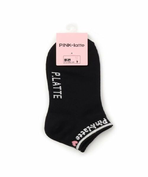 PINK-latte / ピンク ラテ ソックス | リブロゴショート丈ソックス | 詳細2
