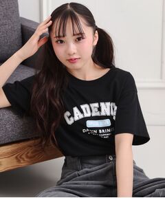 PINK-latte / ピンク ラテ Tシャツ | カレッジプリントTシャツ